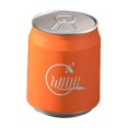 thumbnail image 2 of Cola Can Forma Press Tipo de lavabo la basura de diseño simple de diseño con basura de basura de tapa para la habitación de la sala de lavandería Naranja con rueda, 2 of 8