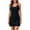 Black, variant on YuXingFu Cotton Dresses for Women Casual Mini Crew Neck Plus Size Womens Dress Sleeveless Solid Color Slim Fit Casual Summer Yellow L