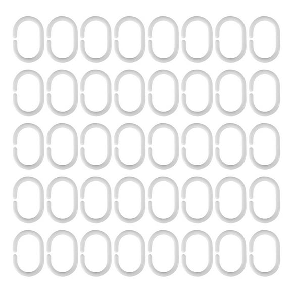 OULII 48pcs Curtain Hangers for Home Use with Easy Installation