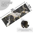 thumbnail image 3 of Black Gold White Marble Runner Area Rug 2x6 Soft Non-Slip Washable Bedside Carpet for Hallway Bedroom Living Room Home Decor, 3 of 8