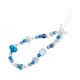 thumbnail image 2 of Guardurnaity Cadena de teléfono móvil flor con cuentas Correa muñeca moda Universal teléfono móvil cordón colgante cuerda colgante joyería Ropa, zapatos y accesorios Miscelánea Azul, 2 of 6