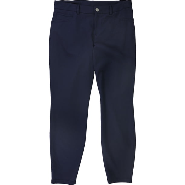 INC Womens Curvy Ponte Skinny Casual Chino Pantalones, Azul, 4