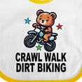 thumbnail image 4 of Inktastic Crawl Walk Dirt Biking Boys Baby Bib, 4 of 4