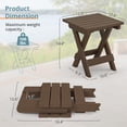 thumbnail image 2 of Mesa auxiliar plegable para exteriores LUE BONA Small Brown Oscuro HDPS, 2 of 7