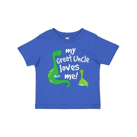 

Inktastic My Great Uncle Loves Me Dinosaur Gift Toddler Boy Girl T-Shirt