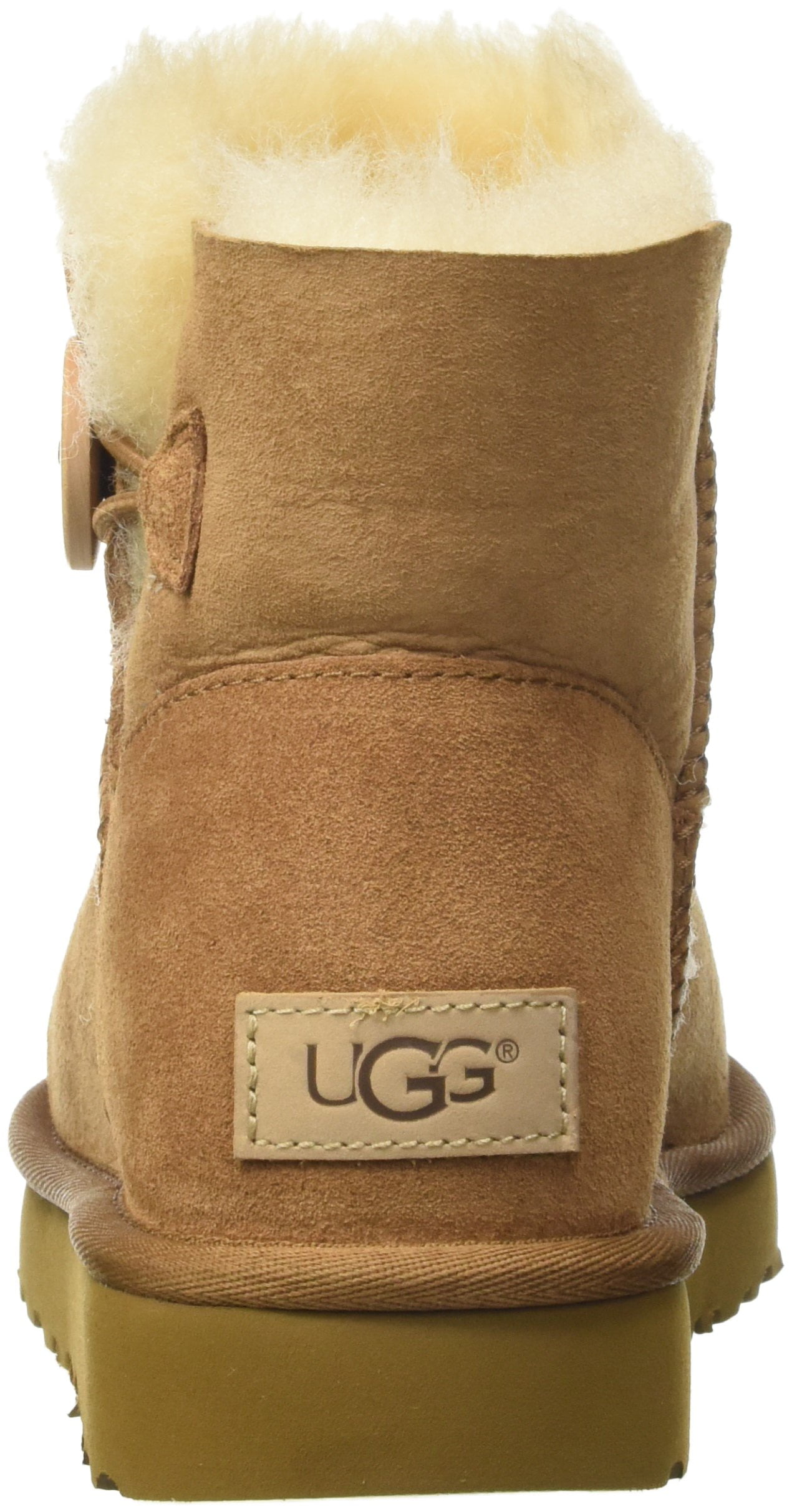 UGG Women's Water Resistant Mini Bailey Button II Boots (Grey,