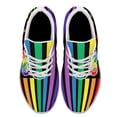 thumbnail image 2 of Unisex Rainbow Sneakers, LGBT Shoes for Men Women Lightweight Breathable Running Shoes White Size 11, 2 of 7