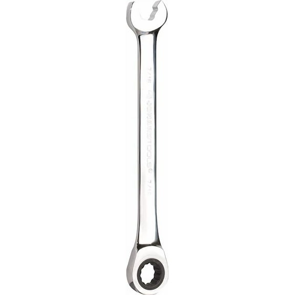 Jonard Tools ASW-R716, Ratcheting Combination Speed Wrench, Angled Head, 7/16"