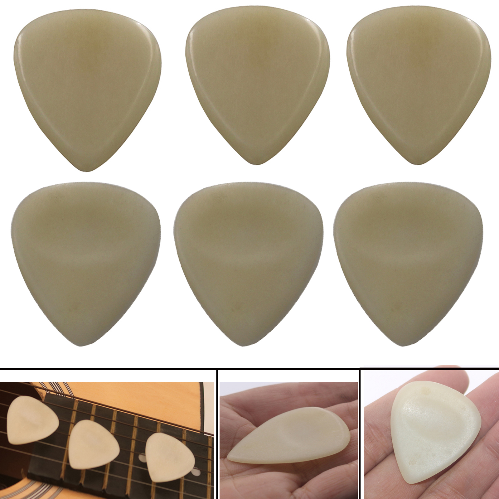 Guitar Picks High Hardness Beef Bone Quick Picks Guitar Bass Ukulele