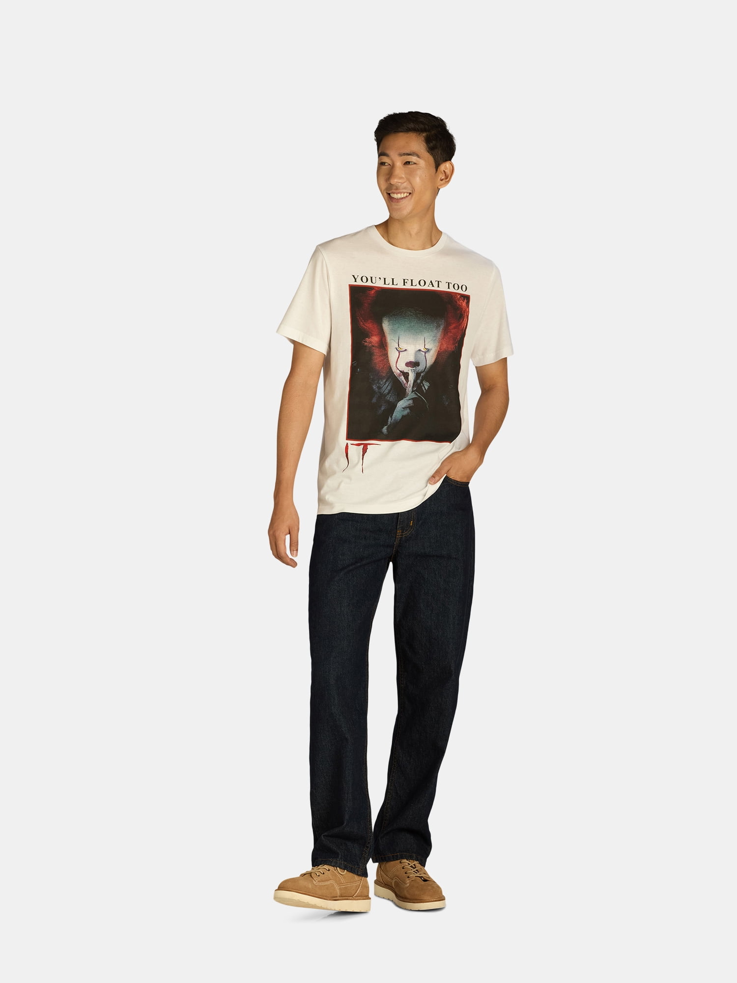 It Pennywise Men’s & Big Men’s Graphic Tee, Sizes XS-3XL