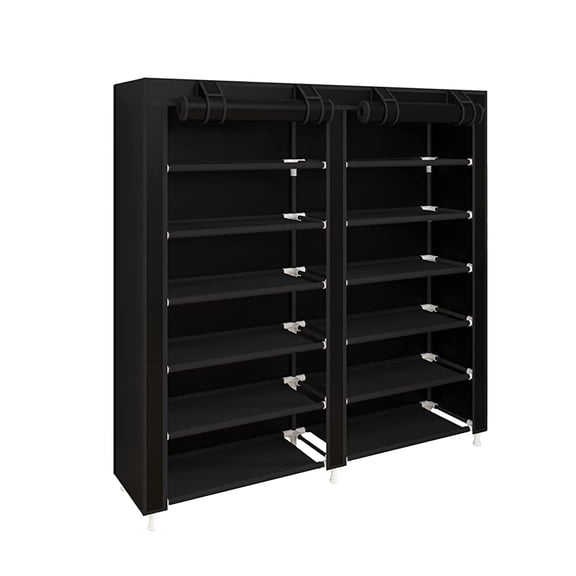 Closet Zapatera STAY ELIT Minimalista Armable Organizador Multifuncional 36 Pares Negro 6 niveles