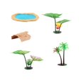thumbnail image 3 of Decoraciones para peceras, accesorios para estanques, modelo de figuras de acción, decoración de acuario artificial, para sala de estar, hogar, hotel, Estilo A Macarena Estanque de simulación, 3 of 8