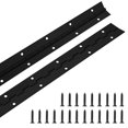 thumbnail image 1 of Paquete de 2 bisagras de piano de 20 pulgadas x 1,2 pulgadas, acero inoxidable resistente, color negro, continuas y bisagras de piano para gabinetes, puertas marinas de barcos, 0,04 pulgadas de grosor, 1 of 1