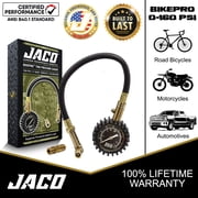 JACO BikePro Presta Tire Pressure Gauge - 160 PSI | Presta/Schrader (Hybrid/Road Bikes)