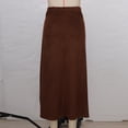 thumbnail image 5 of Mifsaly Velvet Skirts for Women Side Slit High Waist Sheer Panel Maxi Skirt Vintage Elegant Weekend Going Out Vacation Boho Western Outfits XL, 5 of 9