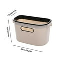 thumbnail image 3 of Hanging Trash Can for Kitchen Under Sink Countertop Small Waste Bin for Bathroom Bedroom Office Space Saving Design, 3 of 5