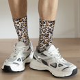 thumbnail image 6 of Pofeuu Leopard Print Crew Socks, Adult Running Hiking Socks for Youth and Adult, 6 of 6