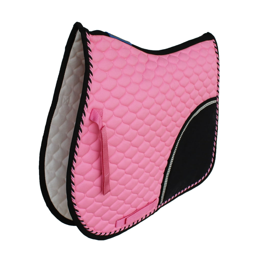 Horse English AllPurpose Contoured Quilted Cotton Saddle Pad Pink