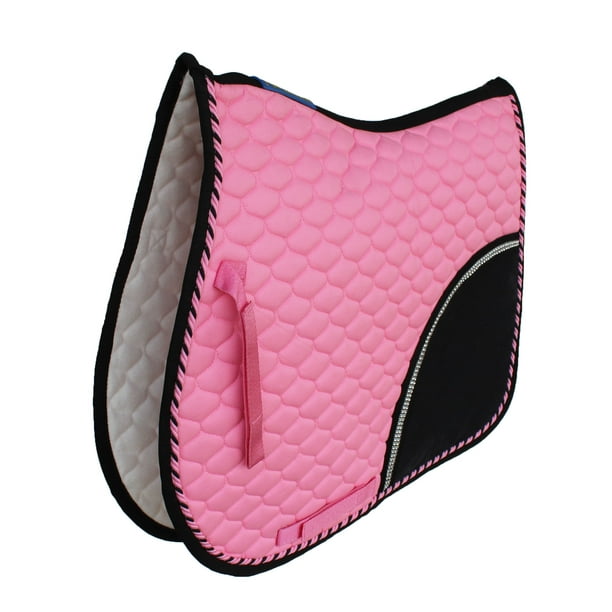 Horse English AllPurpose Contoured Quilted Cotton Saddle Pad Pink