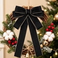 thumbnail image 6 of JJV Christmas Bow for Wreath 7x5 Inch Vintage Wreath Bow Christmas Tree Topper Ornament Bow for Home Outdoor Indoor Party, 6 of 6