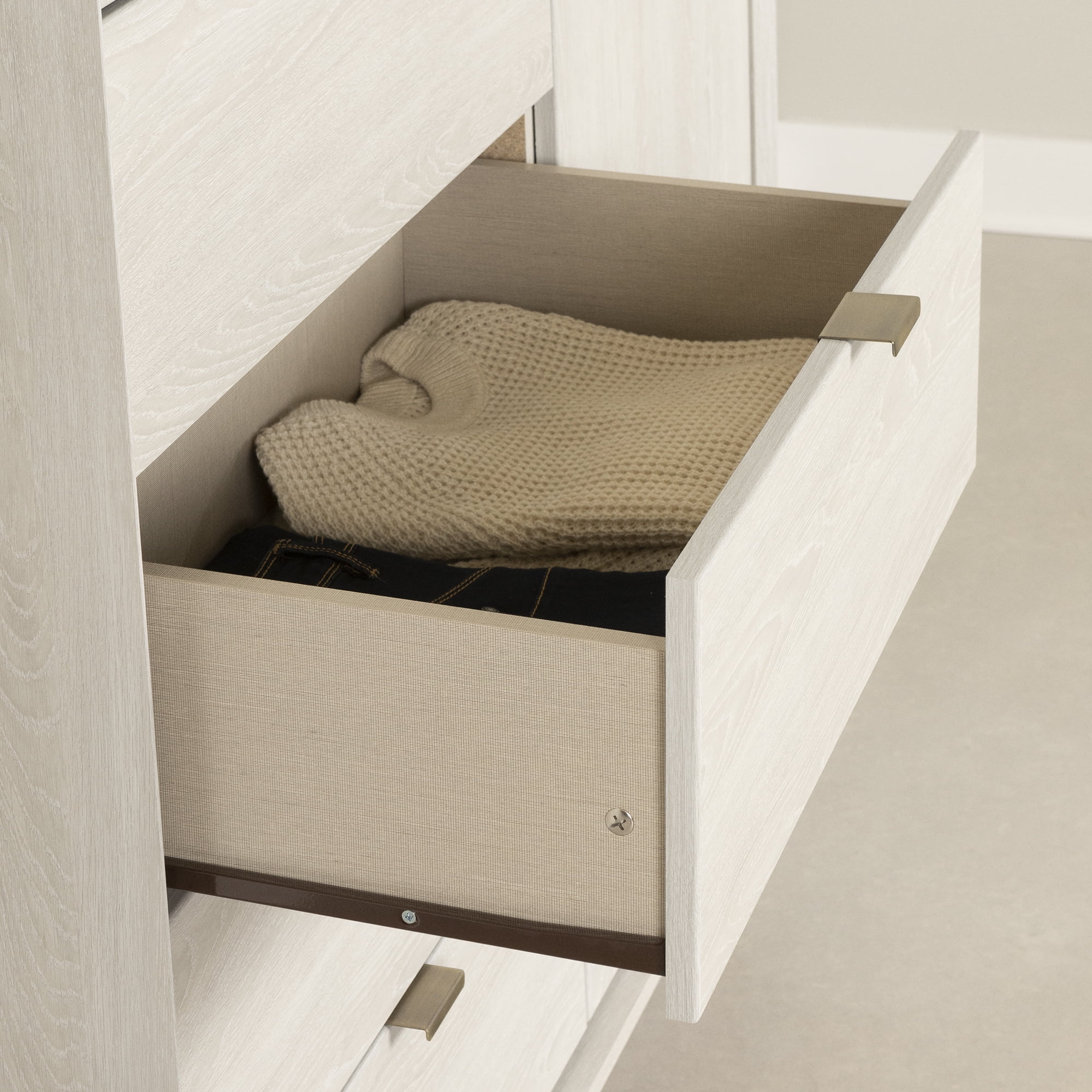 South Shore Hype 2-Drawer Nightstand for Adult, in Winter Oak