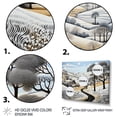 thumbnail image 3 of Designart "Monochrome Harvest Winter Farm wall art II" Farm Canvas Print, 3 of 5