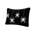thumbnail image 2 of MYUNNIL Halloween Decorative Throw Pillow, 14 x 20 Inch Soft Comfortable Spooky Black Spiders Pattern Cushion, Gothic Seasonal Home Decoration for Sofa Couch Bedroom, 2 of 6