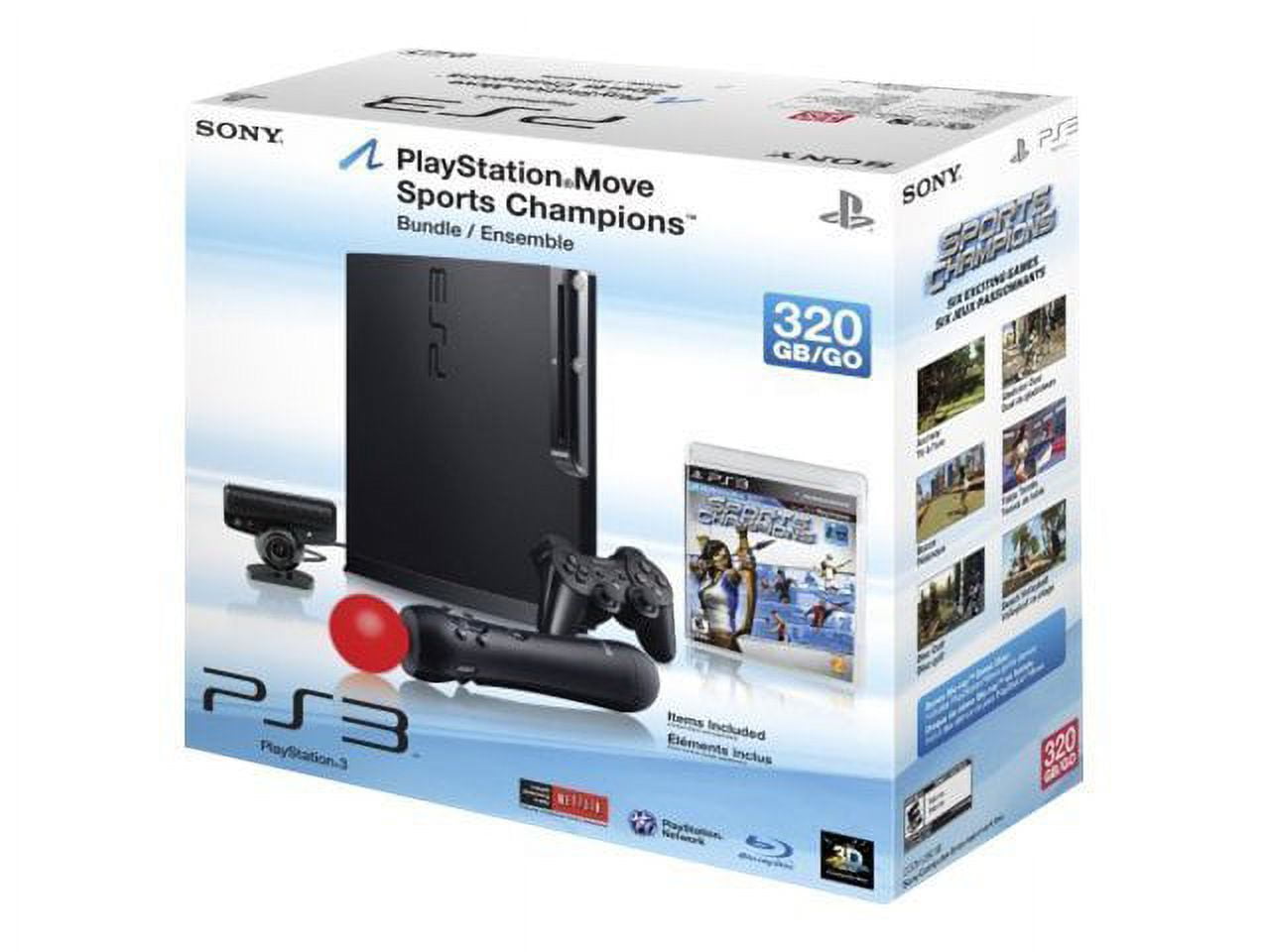 Sony PlayStation 3 - Console de jeux - Full HD, Full HD, HD, 480p, 480i -  320 Go HDD - noir charbon - Console rétrogaming - Achat & prix