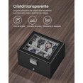 thumbnail image 5 of SONGMICS Caja de reloj con cerradura de seguridad y tapa de cristal 8 espacios, 5 of 5