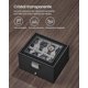 thumbnail image 5 of SONGMICS Caja de reloj con cerradura de seguridad y tapa de cristal 8 espacios, 5 of 5