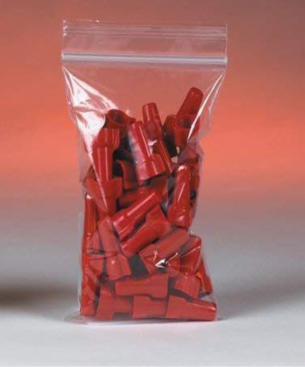 Grippie zip-lock clear bags, size 40x60x0.05mm, 100pcs.