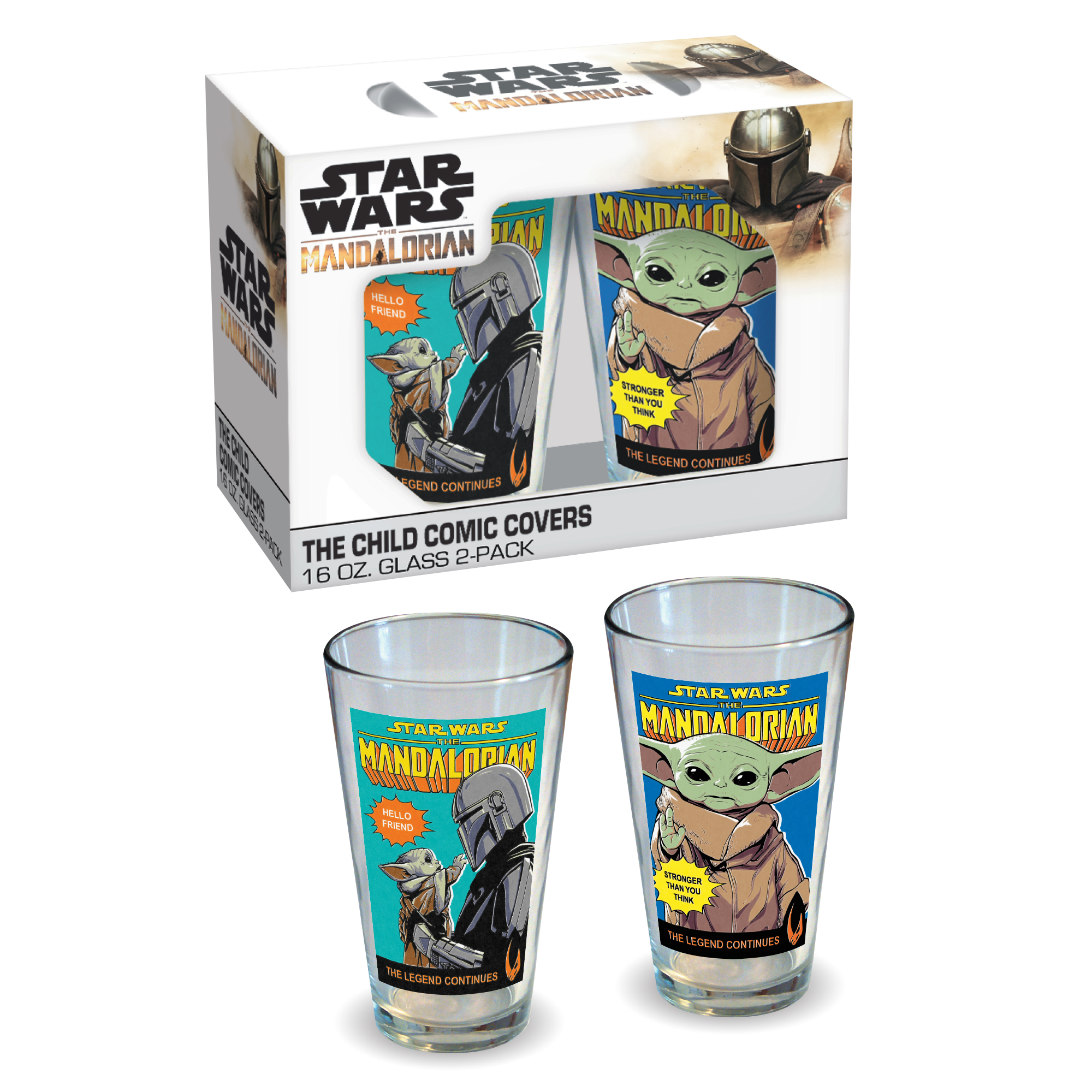 Star Wars Cast Action 16 oz. Pint Glass 2-Pack