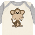 thumbnail image 4 of Inktastic Monkey Boys or Girls Long Sleeve Baby Bodysuit, 4 of 5