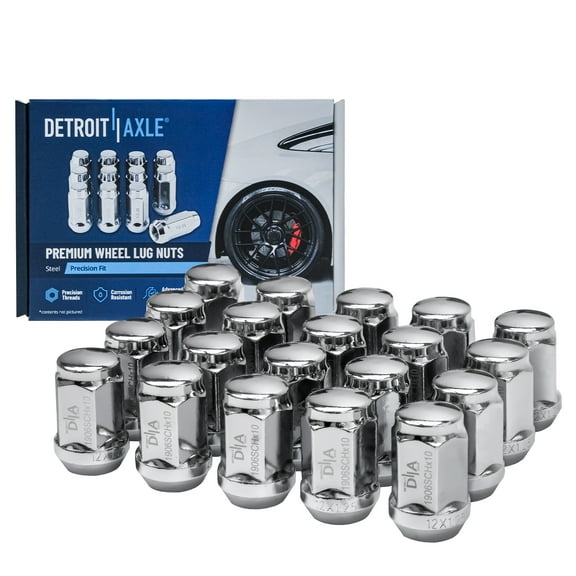 Detroit Axle - 12x1.25 Chrome Wheel Lug Nuts Replacement for Subaru Impreza Legacy Forester Outback XV Crosstrek