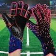 thumbnail image 2 of TELOLY Goalie Gloves Minimal Bulk Goalkeeper Gloves Everyday Comfort Youth Football Gloves Double Warmth Black&Red, 2 of 2