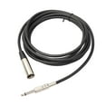 thumbnail image 2 of 2 Unidad XLR a 6.35mm Mic Cable 1/4 ´´ Clavija 3 Pinzas para Producción Musical Electrónica Aprendiziaje Gloria Cable XLR de 3 pines a mono, 2 of 8