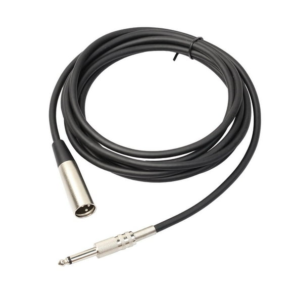 Cable de micrófono XLR de 3 pines macho a 6,35 mm macho para amplificador de estudio de karaoke 5m