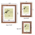 5x7 8x10 11x14 Wood Picture Frames Set with Mat for 8x10 Photo Frames