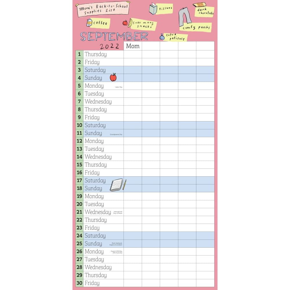 Mom's Family Wall Calendar 2023 : This Year, Mom Is Going to Keep Track of  Stuff! (Calendar) - Walmart.com