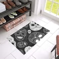 thumbnail image 1 of MKHERT Black and White Skulls Doormat Rug Home Decor Floor Mat Bath Mat 23.6x15.7 inch, 1 of 3