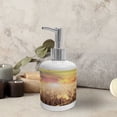 thumbnail image 3 of Ambesonne Rural Soap Dispenser & Toothbrush Holder Set, Anther Field Sunset, 2 Pcs, Sand Brown Multicolor, 3 of 6