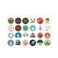 thumbnail image 1 of pdqouc Clearance 24PCS Christmas Sticker Number 24 Countdown Sticker Santa Snowman Wall Sticker for Christmas Tree Ornaments Home Wedding Party Office Decor, 1 of 2