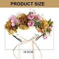 thumbnail image 2 of Corona de flores de boda para niñas, diadema Floral, tocado de corona, guirnalda de mujer con cinta ajustable, 2 of 5