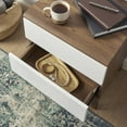 thumbnail image 2 of Modway Envision 2-Drawer Particleboard Nightstand in Walnut/White, 2 of 7