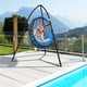 thumbnail image 2 of Costway Soporte Para Silla Colgante Con Trípode, Soporte Para Hamaca Con Estructura De Metal Resistente Con Cadena Para Colgar, Para Interiores Y Exteriores Con Capacidad De Peso De 200 Kg, 2 of 6