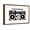 Brown Frame, variant on Art.com Vector Image of a Classic Boombox Art Print by Chisnikov, White Frame Wall Art, 29" x 21"