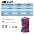 thumbnail image 6 of Haiem Men's Colorful Snake Print Tank Tops Summer Sleeveless Cut Off Workout T-Shirts Fitness Vest Athletic Undershirts-Medium, 6 of 8