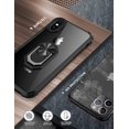 thumbnail image 3 of iPhone X Case | iPhone Xs Case,[ Military Grade ] with [ Glass Screen Protector] 15ft. Drop Tested Protective Case | Kickstand | Compatible with Apple iPhone X Xs -Black, 3 of 7