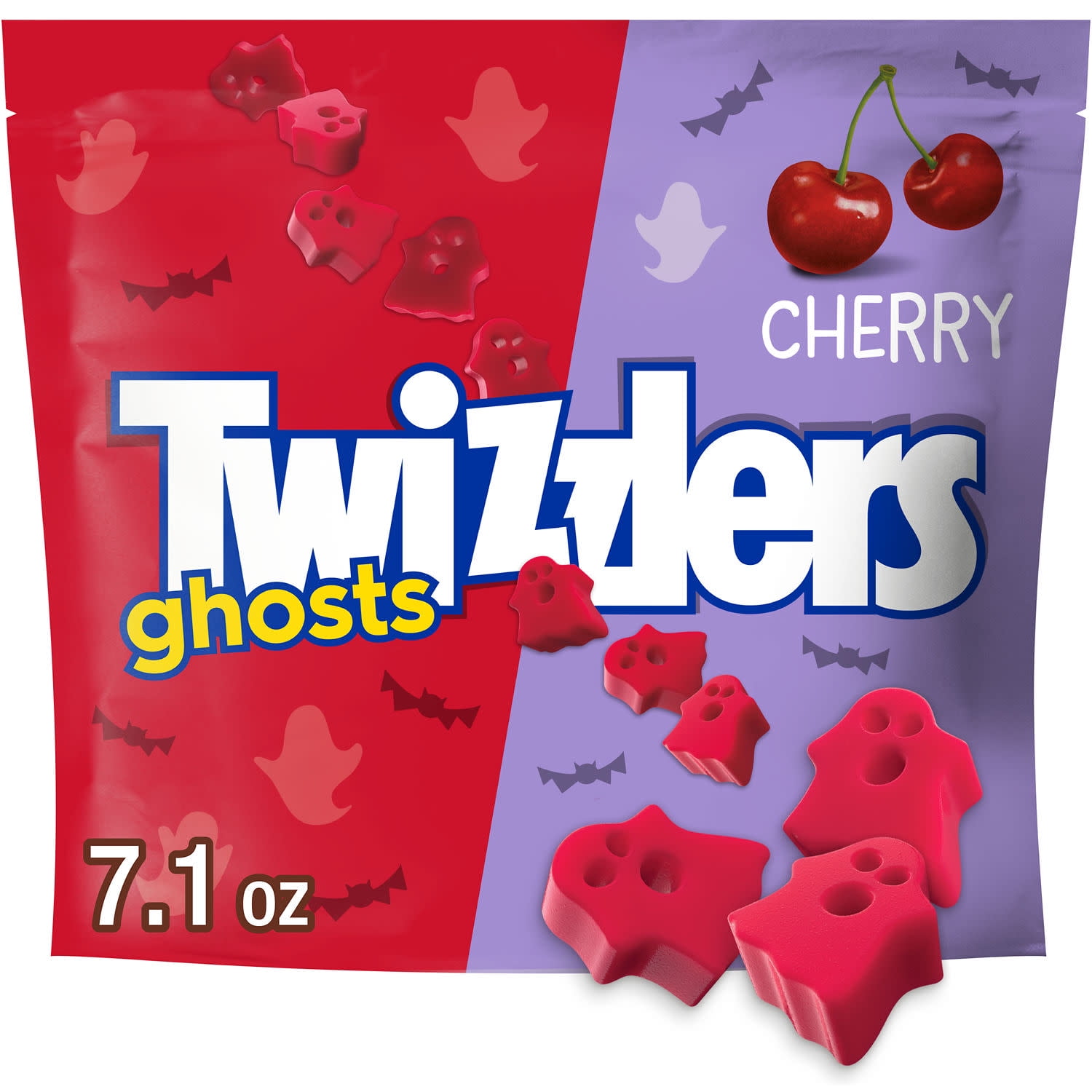 Twizzlers Ghosts Cherry Flavored Chewy Halloween Candy, Bag