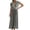 Gray, variant on Qiopertar Women's Loose Sleeveless V-Neck Zipper Dress Backless Casual Party Beach Vacation Fashion Dress, Blue S